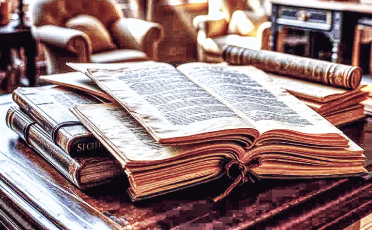 An image of an acient book